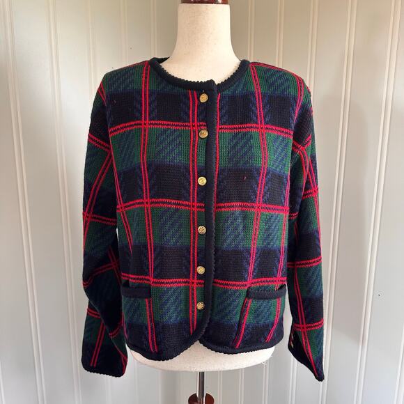 Vintage 80s/90s Chunky Knit Cardigan L - Picture 4 of 7